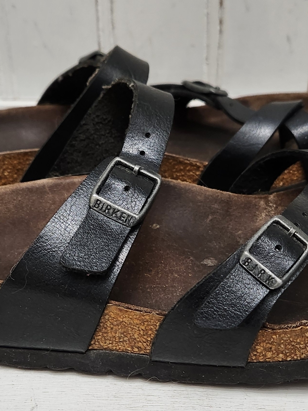 Birkenstock Women's Size 39/8-8.5 MAYARI Black Buckle Sandals